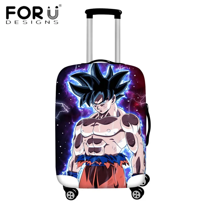 FORUDESIGNS/Дорожный эластичный Чехол для багажа Saiyan Goku Vegeta, защитный чехол для чемодана 18-30 дюймов