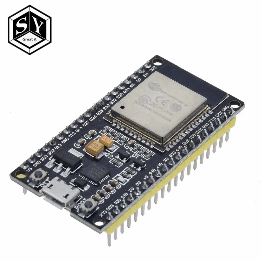 ESP32 ESP-32 ESP32S ESP-32S CP2102 беспроводной WiFi Bluetooth макетная плата Micro USB двухъядерный усилитель мощности фильтрующий модуль