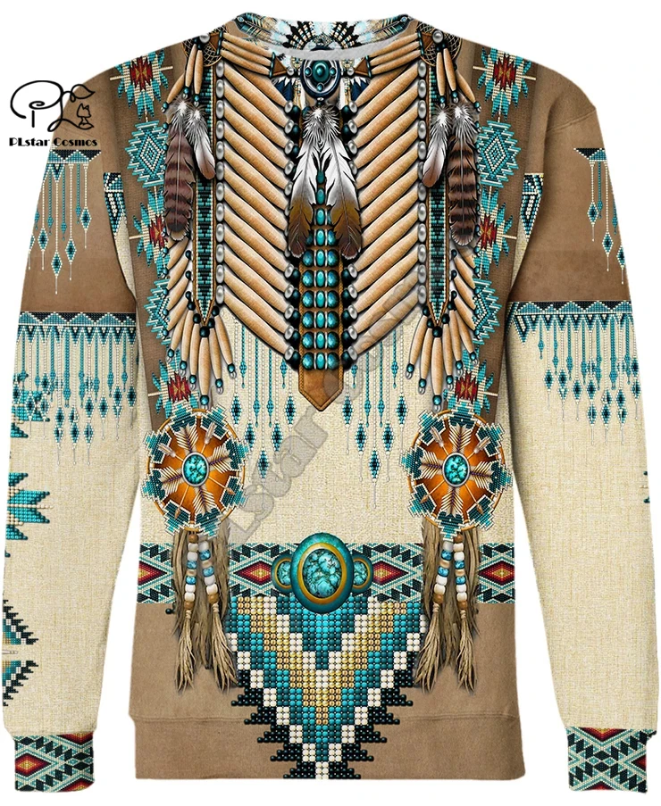 Черная толстовка с капюшоном Native Indian 3D для мужчин и женщин новая модная пуловер