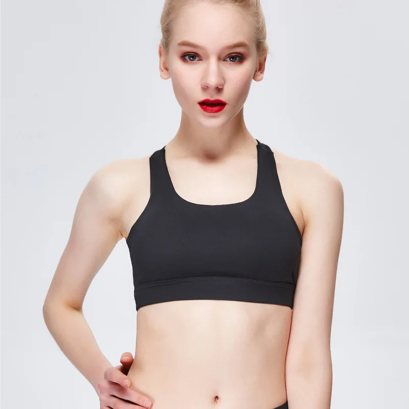 

2020 Sexy Clothes Bras for Women Gym Yoga Sports Bra Bralette Mesh Black Crop Top Workout Seamless Push Up Underwear Plus Size