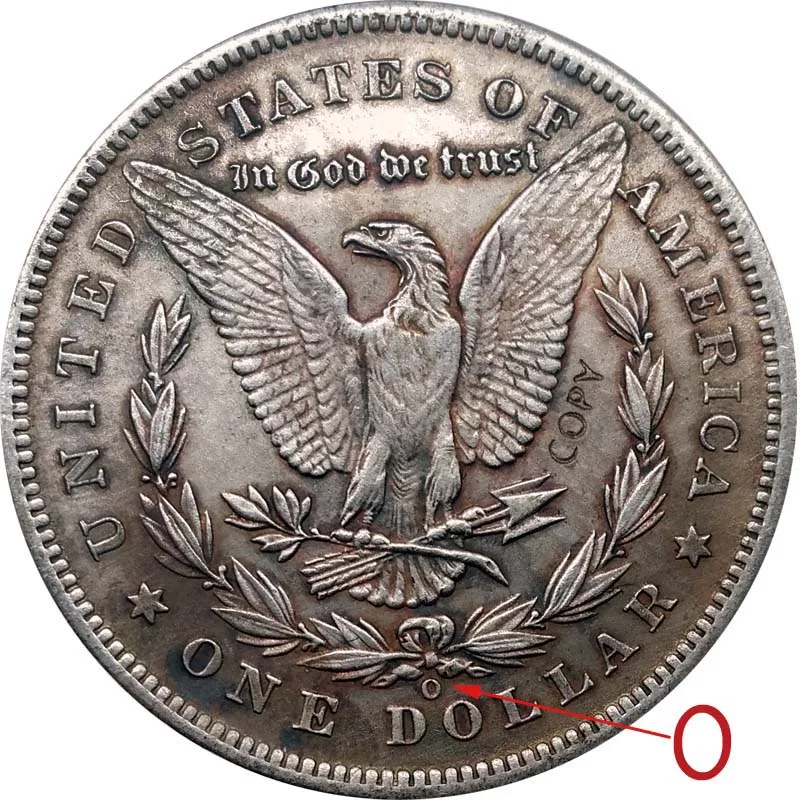 1879 монеты США Копировать моргановский доллар монета коллекционные игрушки - Цвет: 1879-O