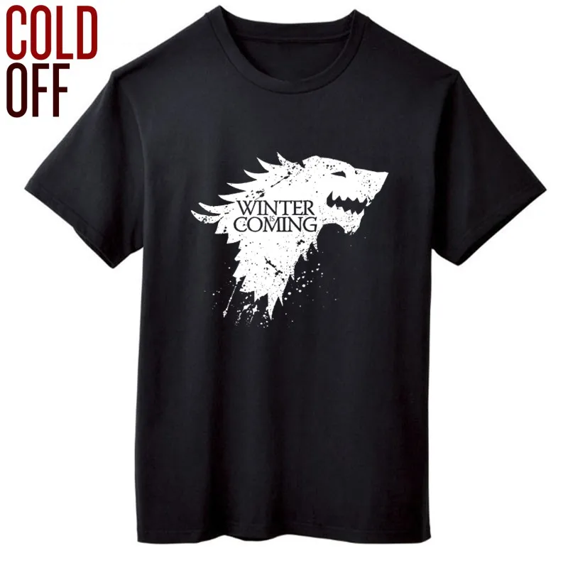 Мужская футболка с коротким рукавом COLD OFF 100% хлопок зимняя круглым