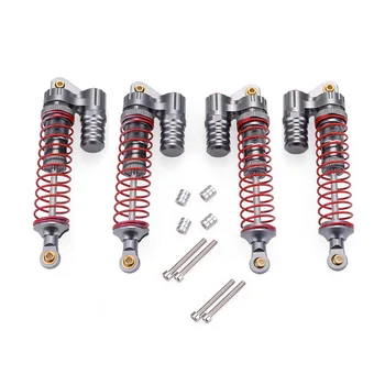 

4PCS Metal Hydraumatic Shock Absorber for 1:10 Axial SCX10 Tamiya CC01 RC Rock Crawler Toy Accessory,Grey