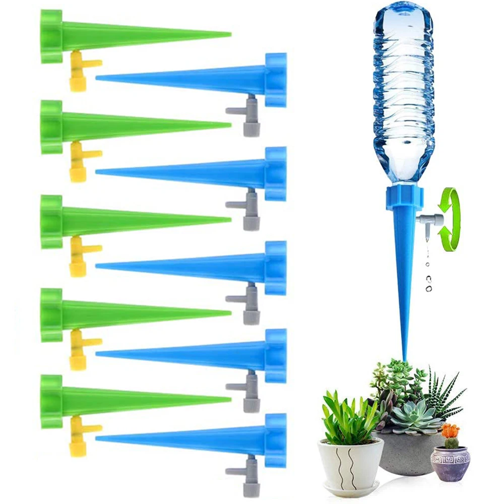 6-36pcs Auto Drip Irrigation System for Home Agriculture Outdoor Indoor Household Plant Flower Automatic Watering Spikes Kitting | Дом и сад