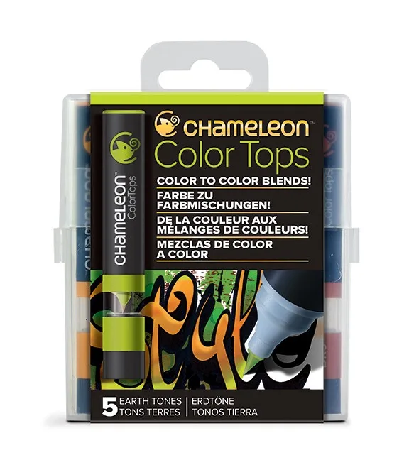 Набор цветовых блендеров Chameleon Color Tops Earth Tones 5 штук|Цветные маркеры| |