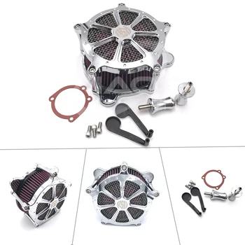 

Motorcycle parts Chrome CNC Air Cleaner Filter inlet filter RSD For Harley Dyna 1993-2017 Softail 1993-2015 Touring 1993-2007
