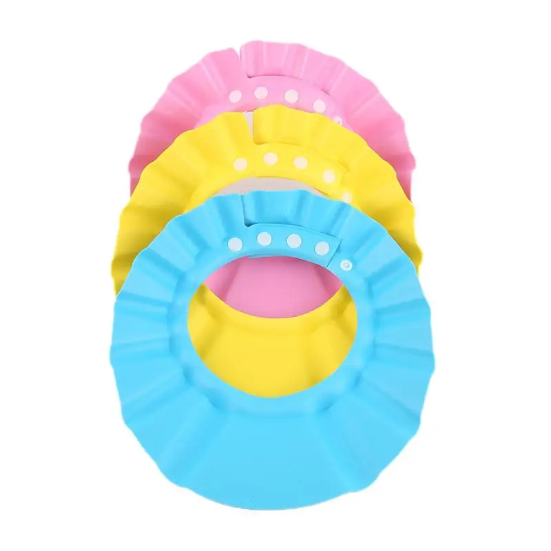 Baby Shampoo Waterproof Shield Shower Bath Kids Child Care Adjustable Soft Hat Cap Wash Hair Ear Protection Eye Children Infant