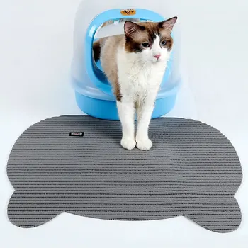 

Non Slip cat Litter Lock Mat Disposable Pet Cat Toilet Litter Trapping Mat PVC Foamed Pet Bowl Food Mat