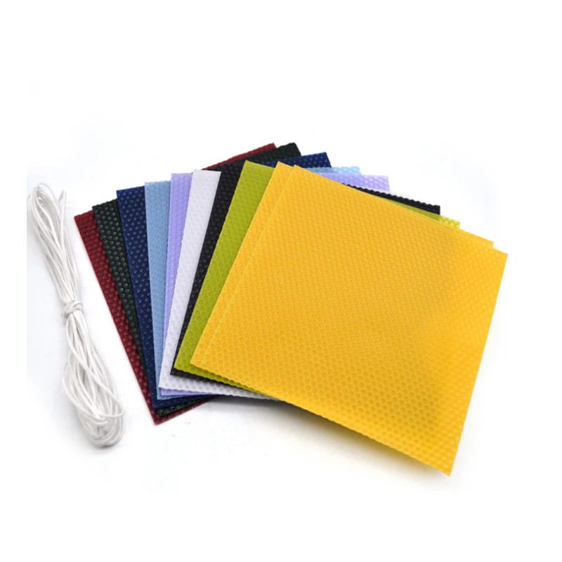 20x20cm Diy Beeswax Candle Making Kit 9colors Beeswax Flakes Children's