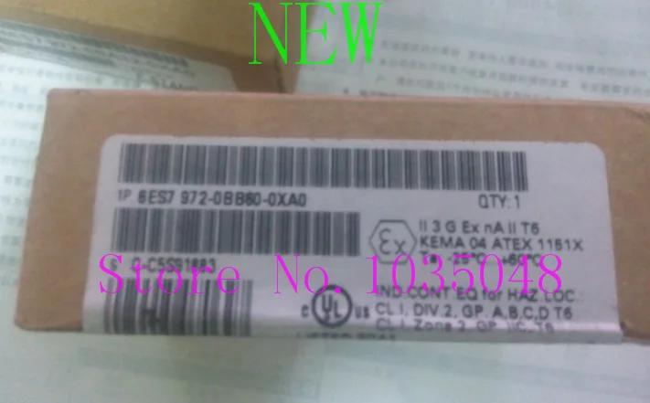 

1PC 6ES7972-0BB60-0XA0 6ES7 972-0BB60-0XA0 New and Original Priority use of DHL delivery