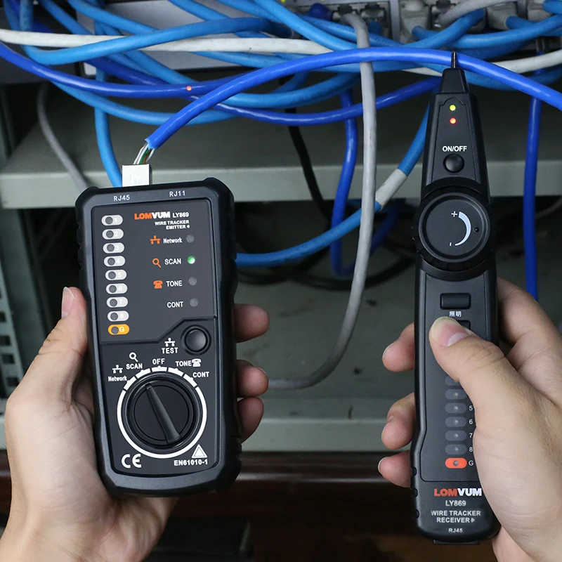 LOMVUM провода трекер RJ45 RJ11 кабель детектор линии искатель для Ethernet LAN Сетевой кабель/телефонный провод тестер проверки