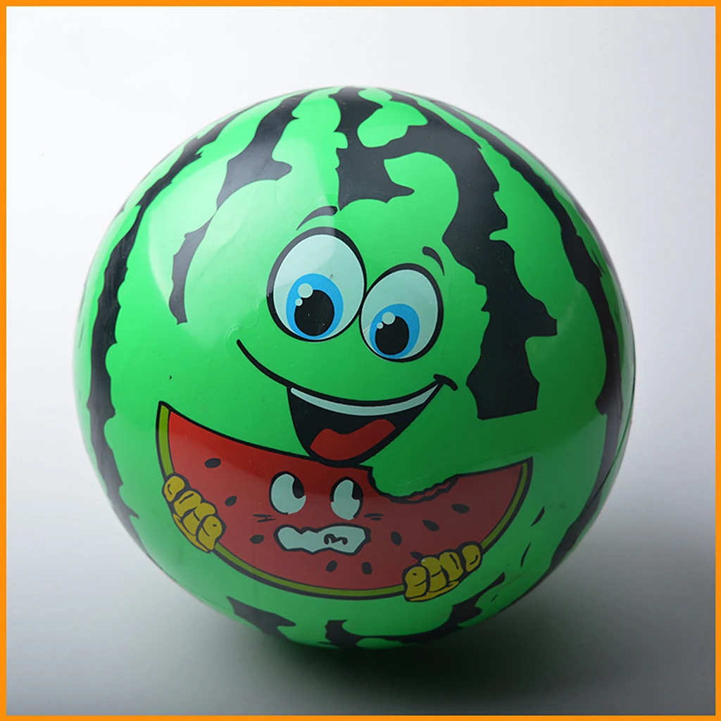 Watermelon Face Children Inflatable Blow-up Ball Beach Pool Toy 8.66