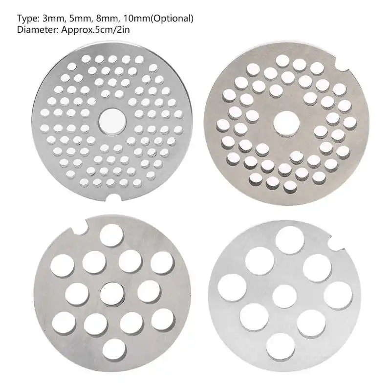 Grinder Blade Stainless Steel Meat Grinder Blade Mincer Plate Disc Knife Replacement Accessories 3mm/5mm/8mm/10mm Meat meat grinder meat grinder spare parts food grinder attachments