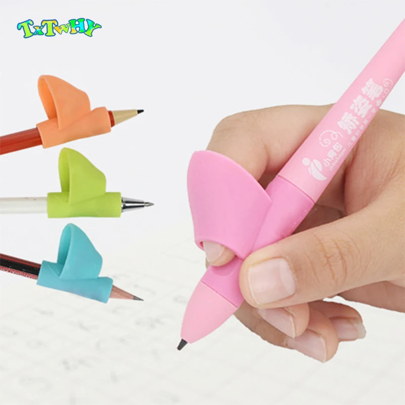 3pcs Writing Corrector Pencil Grip Montessori Toys for Children Kids Learning Holding Device Correcting Pen Holder Postures Grip