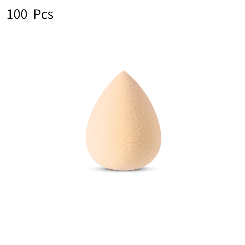 T11-100pcs Спонж для макияжа, 100 шт., косметический спонж для растушевки лица, безупречная основа, крем для растушевки, косметический спонж для пудры - Цвет: T11-100pcs