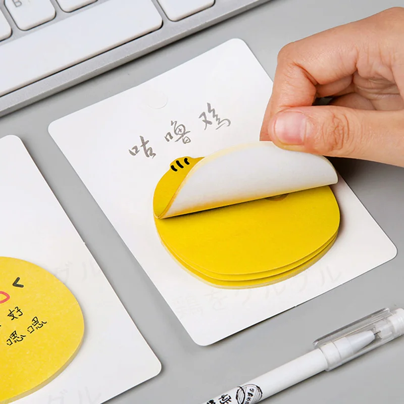 Милый каваи мультфильм желтый курица post-it Липкие заметки книга марка сообщение