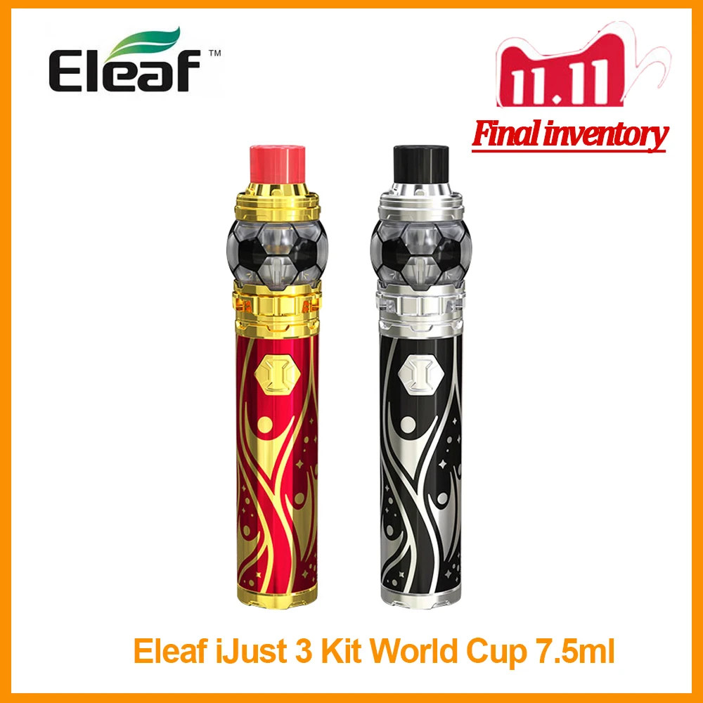 Бесплатная подарочная катушка Оригинал Eleaf iJust 3 комплект с ELLO Duro 7 5 мл Кубок мира