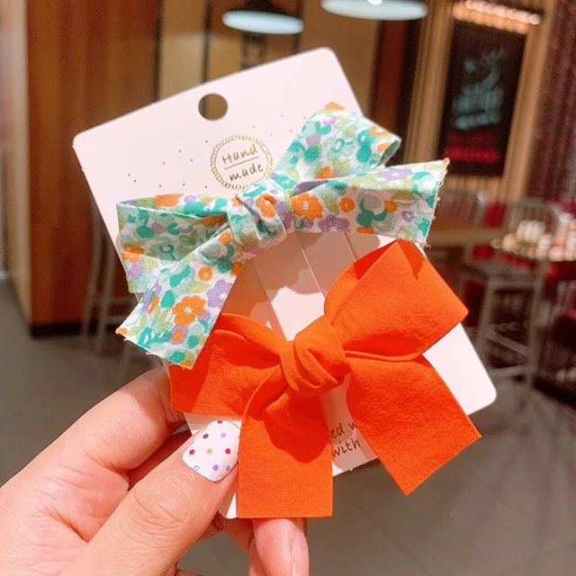 2022 New Bow Headgear Cute Sweet Little Girl Hair Accessories Summer Girls Net Red Clips Baby Hairpins Children Hair Clips Gifts D5