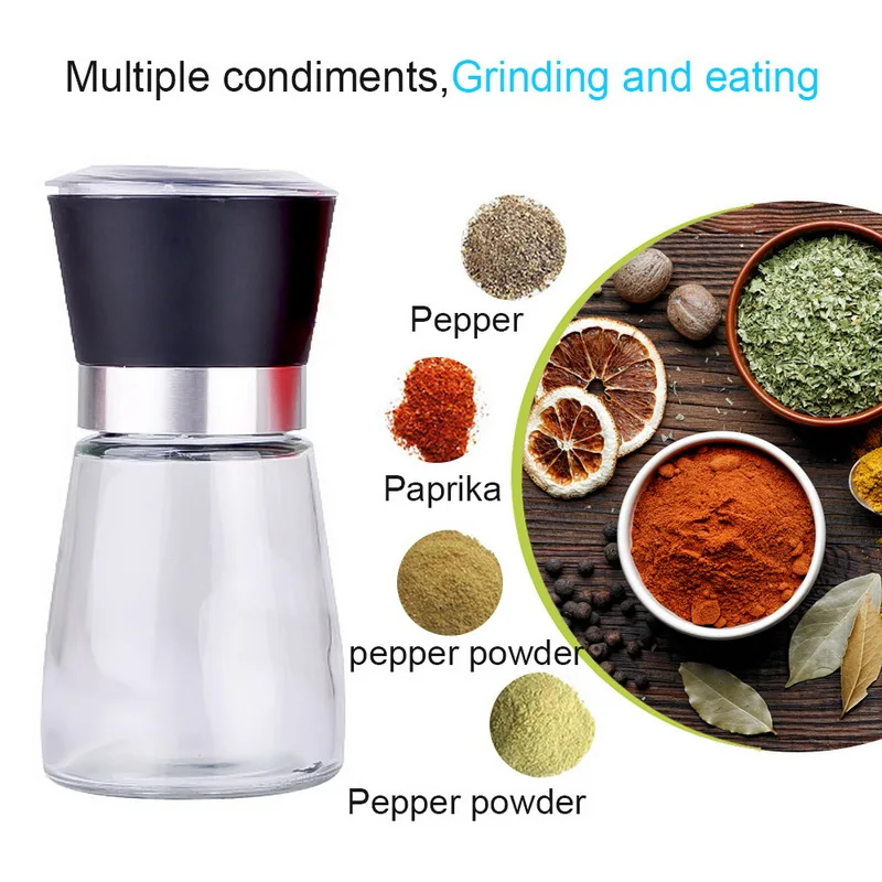 YIBO для приправ Muller Handy ручная мельница для соли и перца кухонная посуда для специй гаджет шейкер для перца кухонные аксессуары инструменты
