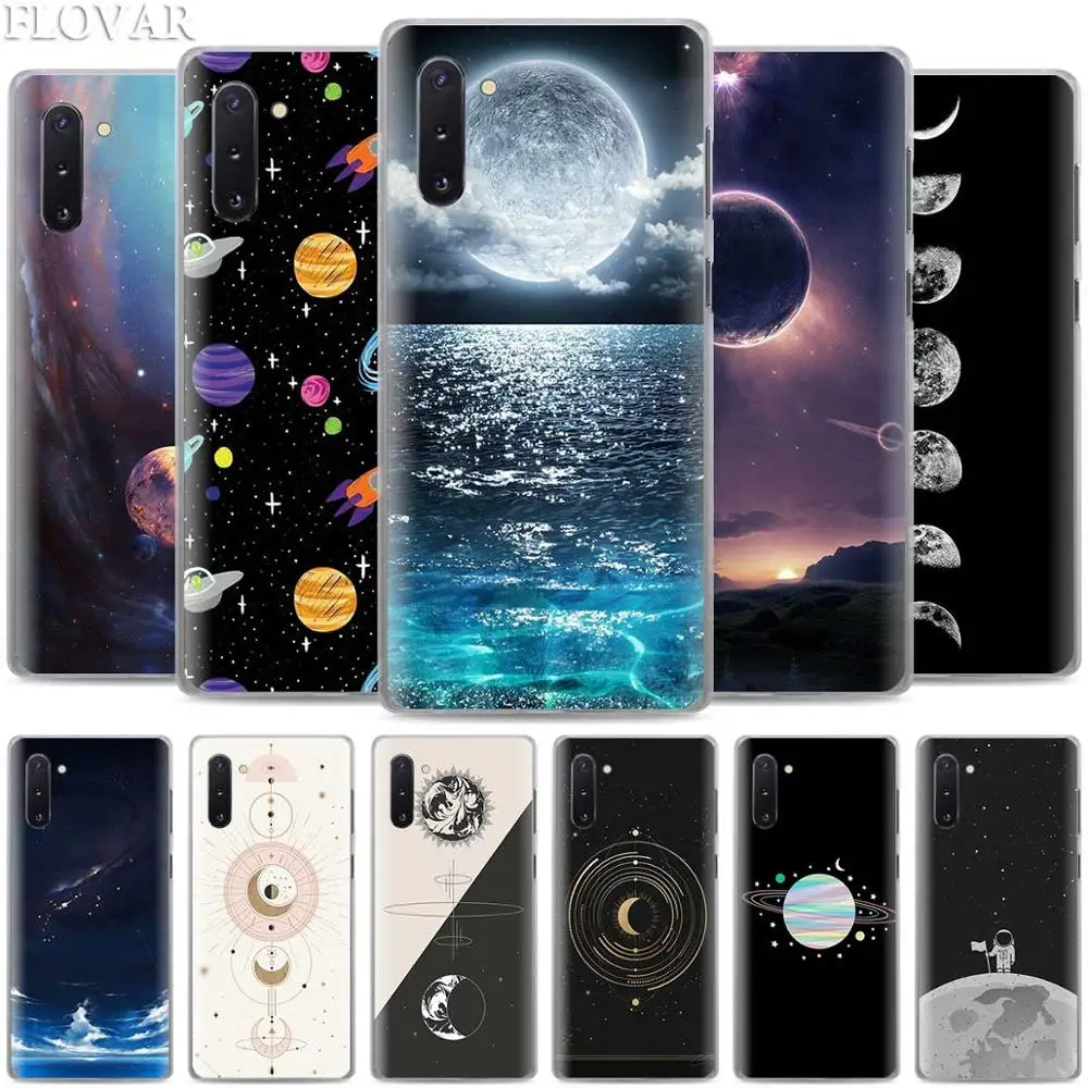 

Space Love Sun And Moon Star Phone Cases for Samsung Galaxy Note 10 S10 Plus 5G S10e A30 A40 A50 A60 A70 M40 Hard Cover Coque