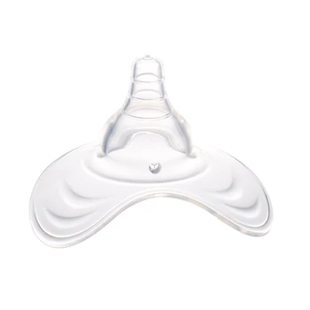 

Butterfly Shape Easy Clean Food grade soft silicone Clear Breast Pad Nipple Shield Mothers