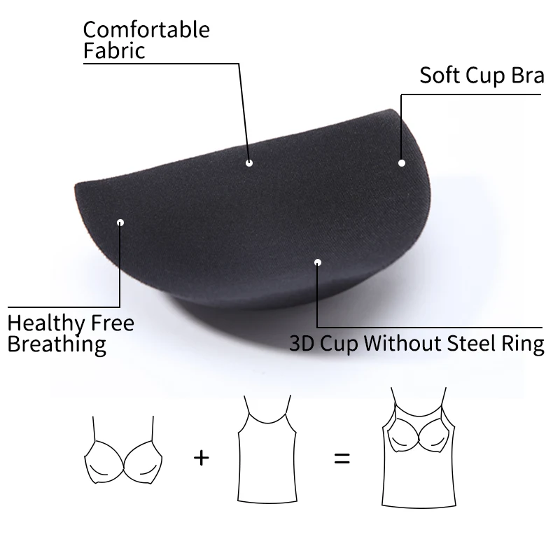 Body Shaper Waist Trainer Padded Compression Camisole Tummy Control Tank Tops