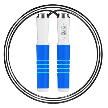 

Calorie Digital APP Bluetooth 4.0 Smart Skipping Rope Exercise Speed Counter Adjustable Weight Setting Non-Slip Alarm Reminder
