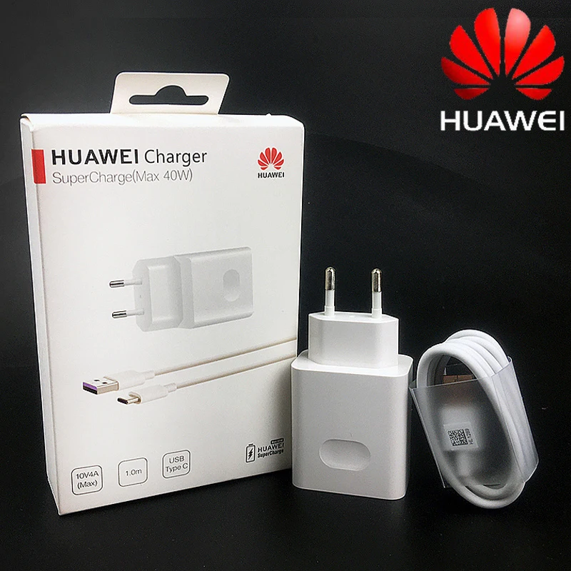 Оригинальное быстрое зарядное устройство huawei, Адаптивная мощность 40 Вт, супер зарядное устройство 5А, USB type c, кабель для p30 pro p20 pro mate 30 pro Nova 5 5t 5 pro