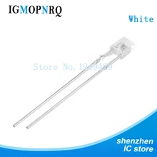 100 шт./лот 2X3X4 квадратный светодиодный прозрачный белый светильник 2*3*4 мм светодиодный прозрачный белый светодиод