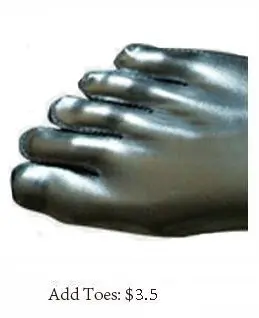 Add Toes Дополнительная стоимость для пользовательских опций - Цвет: Add Toes