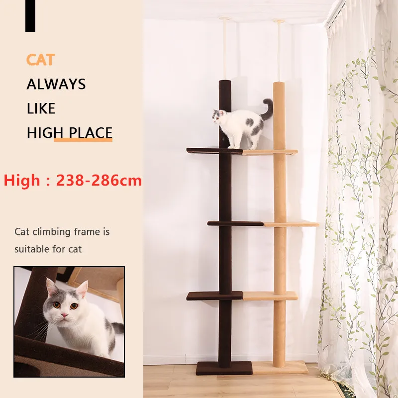 Домашняя Кошка альпинистская рама Кошка Когтеточка дерево скребок полюс мебель тренажерный зал дом игрушка для прыжков кошек платформа