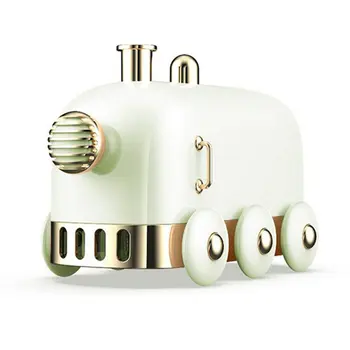 

300ml Ultrasonic Humidifier Retro Mini Train USB Aroma Air Diffuser Essential Oil Mist Maker Fogger With Color LED Light
