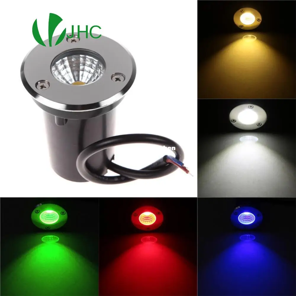 

Waterproof IP68 Inground Light 7W COB 220V Outdoor Ground LED Recessed Lamp for Pond Pool Underground Lighting Buried Lamp DC12V