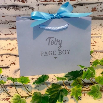 

Personalised Medium Size Page Boy Gift Bag, Page Boy Gift Bags, Ring Bearer Gift Bag cutom Wedding gift bag Baby shower bag