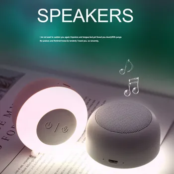 

LED Nightlight Magnetic Bluetooth Speaker Sound Magnet Refrigerator USB TF Card Handsfree Sound Subwoofer Caixa De Som F4050B