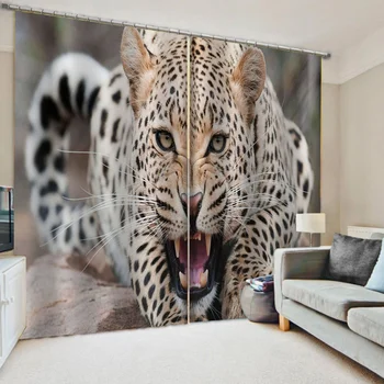 

Photo personality curtains animal curtains 3D Blackout Curtains For Living room Bedding room Drapes Cotinas para sala