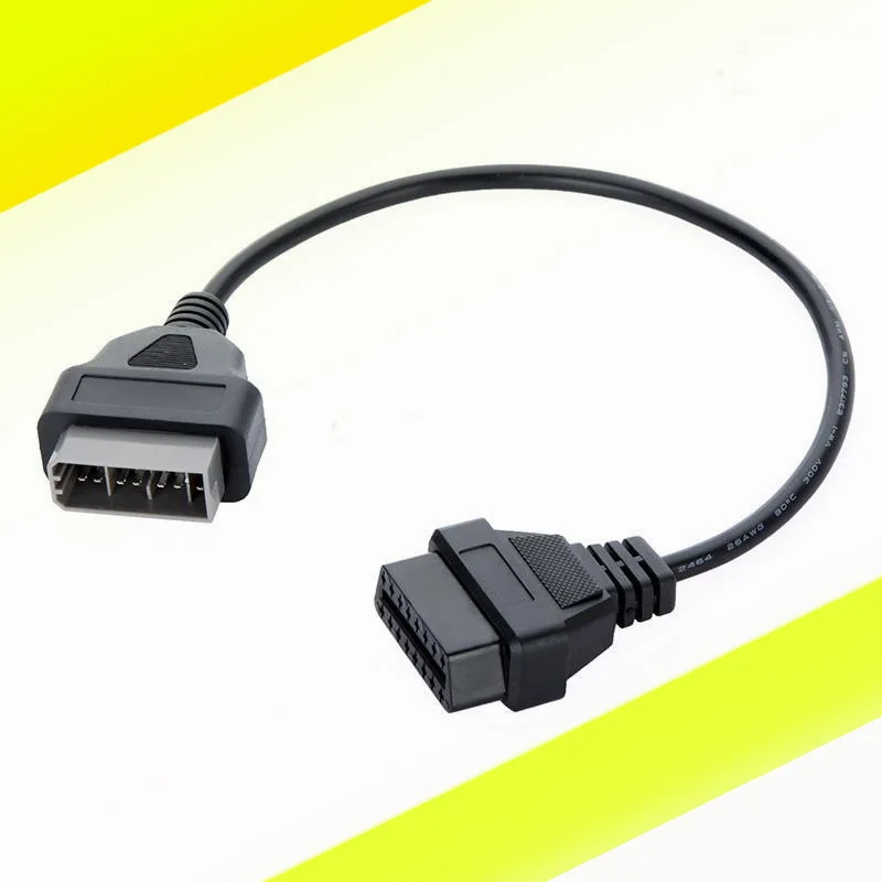 OBD-кабель 40 см для Nissan диагностический адаптер с 14 штекерами на 16 OBD2 OBDII DLC штырьков