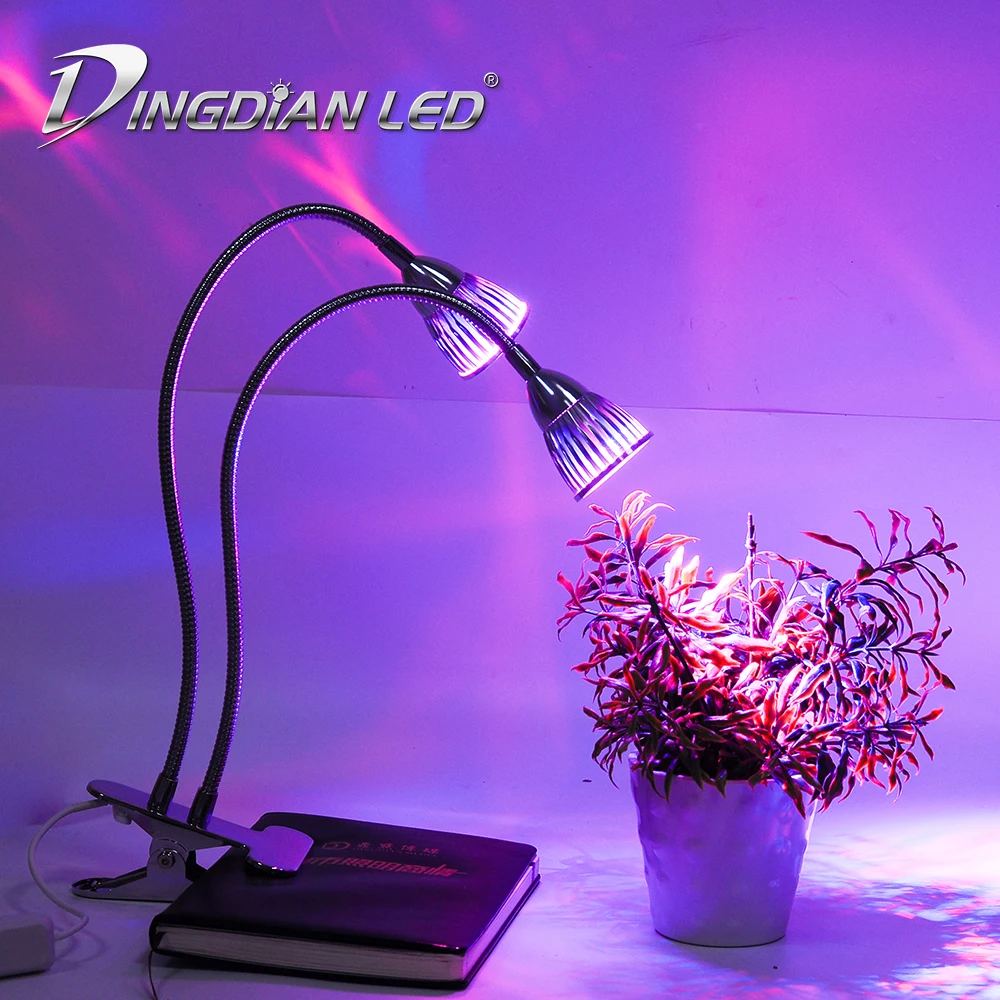 

Hydroponic Grow Lightings 5W/10W/15W LED Grow Light AC85-220V Greenhouse LED Phyto Lamp Plant Lamp for Plants Flowers with Stand
