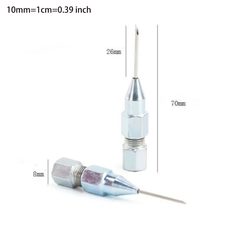 Nozzle Adaptor Accessories Needle Nose Grease Gun Dispenser Bearings Removable caulking nozzle applicator dispensing needle caulking gun applicator