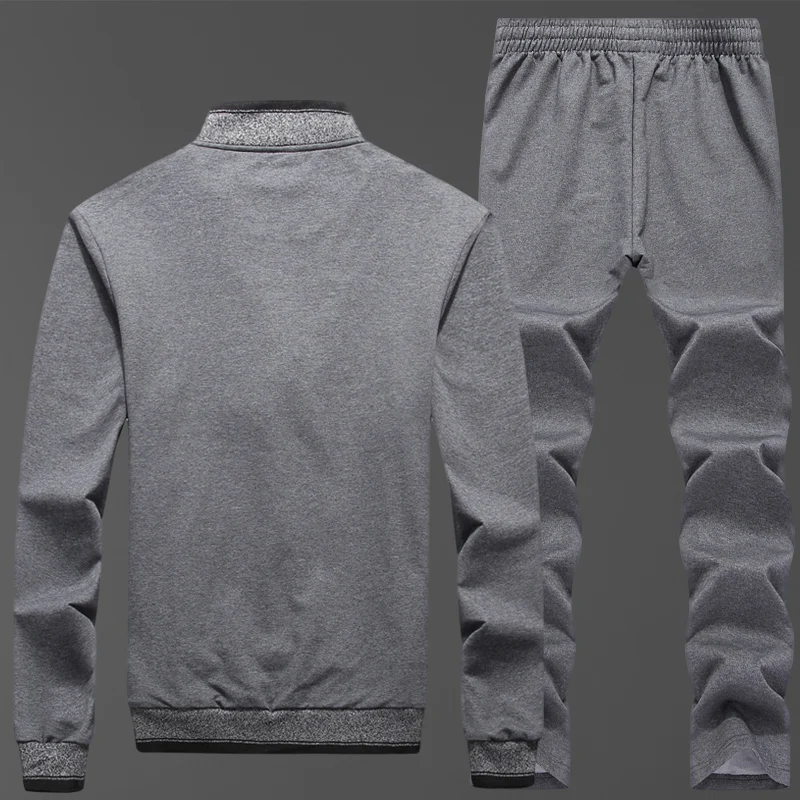 Men's Sportswear Sets Spring Autumn Male Casual Gyms training Running Tracksuit Men 2 Piece Sweatshirt + Sweatpants sportsuit