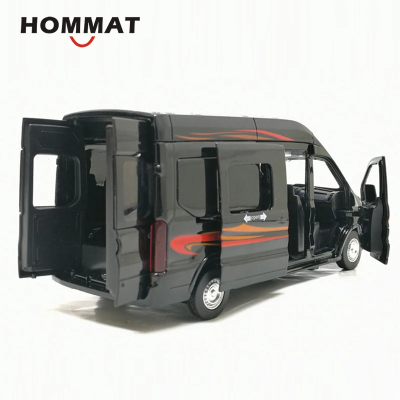 HOMMAT Масштаб 1:35 модель автомобиля Ford Transit MPV Van литой и игрушечный автомобиль из