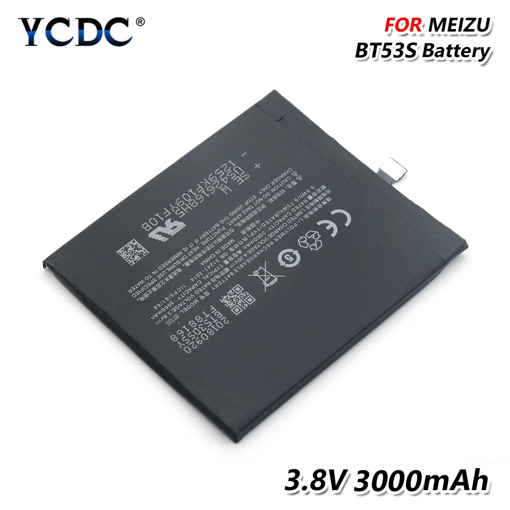 Новинка 3 8 V BT53 3000mAh литий ионная литиевая батарея для Meizu Pro 6 M570C M570M M570Q M570H BT53s