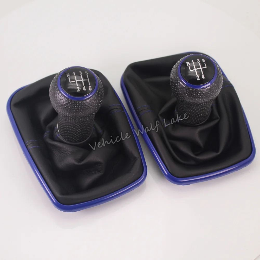 Синяя ручка переключения передач для VW BORA JETTA 4 GOlf MK4 1998 1999 2000 2001 2002 2003 2004 2005 2006 5 /6