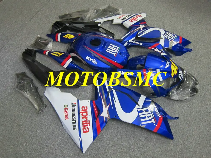 Комплект обтекателей под давлением для Aprilia RS125 06 07 08 09 10 11 RS 125 2006 2011 ABS синие белые