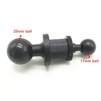 

1 Inch Double Ball 25mm ball to 17mm ball joint adapter compatbile for RAM mounts for Garmin phone and gps for gopromount