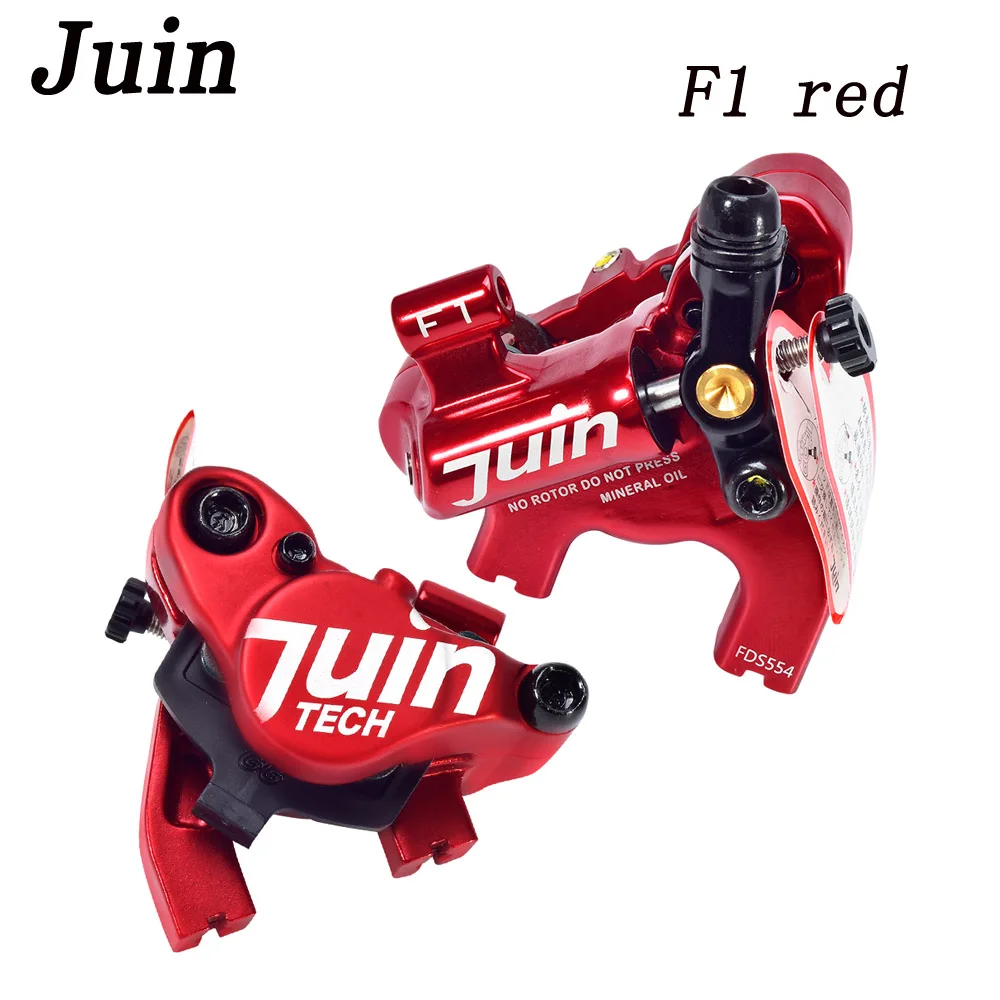US $137.00 Juin Tech F1 Bicycle Bike Disc Brake Calipers with Flat Mount Adapter Cyclocross CX Road Bike Caliper Set with 160mm Rotors