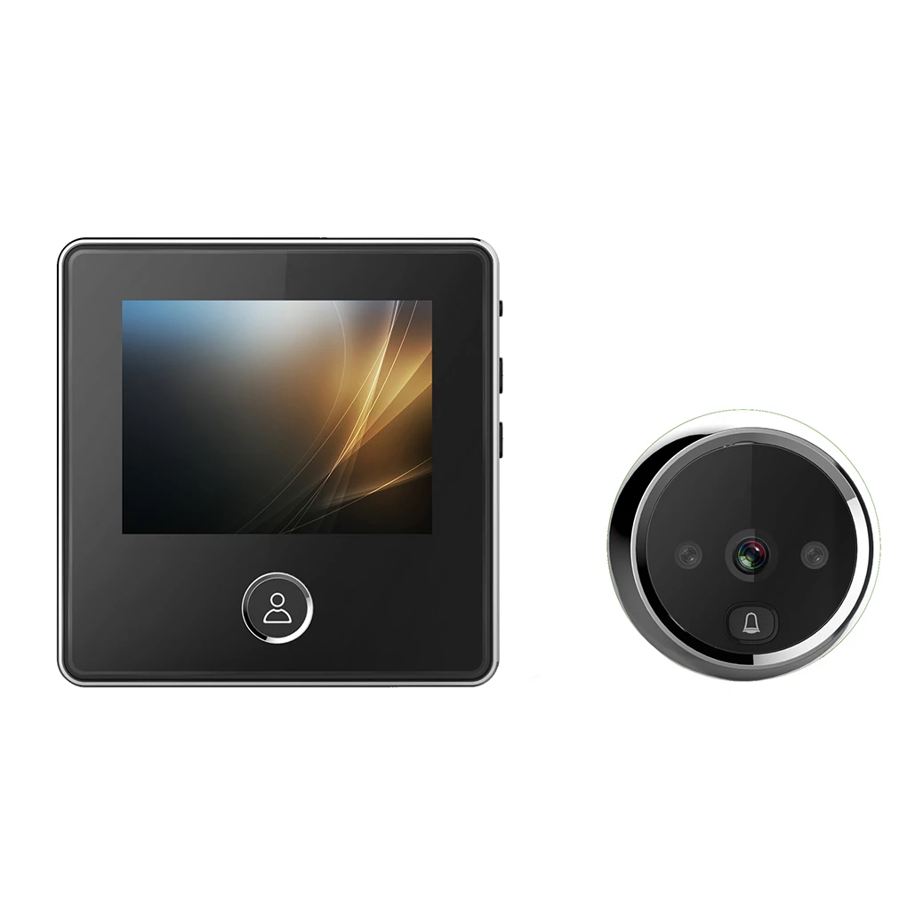 Video Peephole Doorbell Camera Video-eye Auto Record Electronic Ring Night View Digital Door Viewer Entry Home Security | Безопасность и