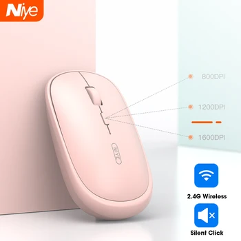 

Wireless Mouse Mini Optical Computer Mouses Gamer Click Silent 1600 DPI Adjustable Mice for PC Laptop Destop Not Bluetooth Mouse