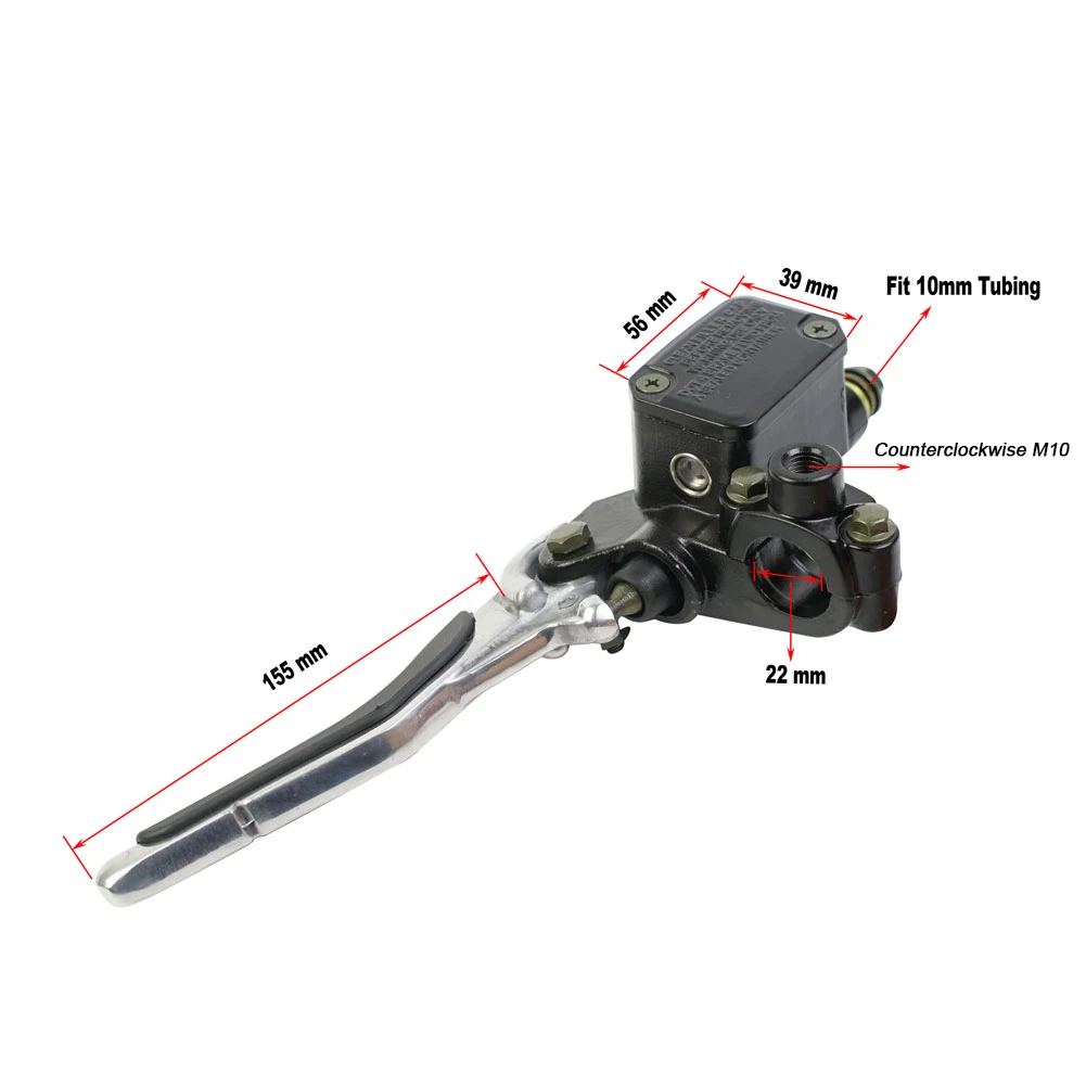 Universal 12.7mm Piston Brake Master Cylinder Hydraulic Clutch Lever 22mm Left Right For Yamaha Aerox YQ50 1997-2013 MBK Nitro motorcycle brake lever motorcycle brake hose motorcycle brake pressure switch motorcycle brake fitting