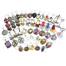 Marvel Мстители брелок, Тор молот танос рукавица брелок Капитан Америка щит Халк Бэтмен маска брелок